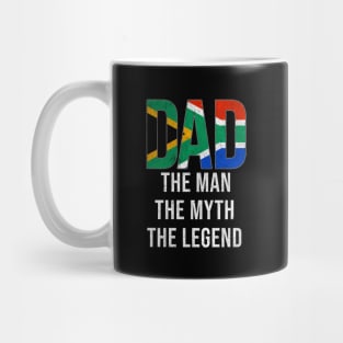 South African Dad The Man The Myth The Legend - Gift for South African Dad With Roots From South African Mug